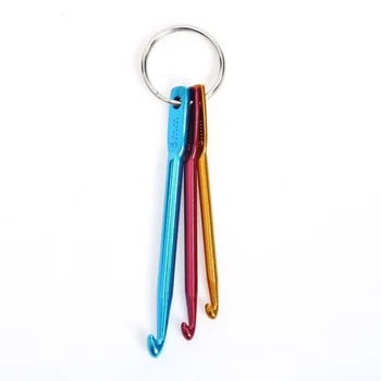 

3 Pcs Crochet Hooks Key Chain Set Weaving Tools Crochet Needles
