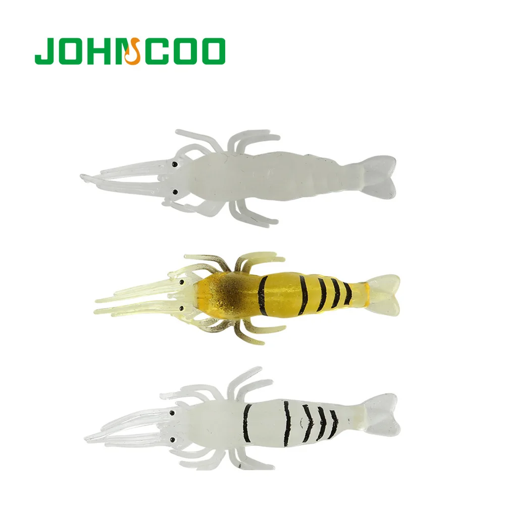 

JOHNCOO 10pcs 3.5cm 0.9g Fishing Soft Shrimp Lure Pesca Leurre Peche Carp Jig Sabiki Fishing Lures China Isca Artificial Bait