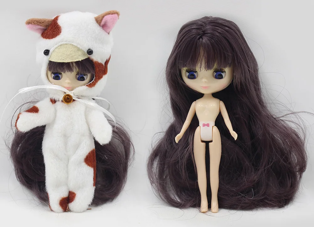 Мини blyth кукла Обнаженная фабрика кукла подходит для diy Изменить макияж волосы очень долго может изменить их волосы, такие как в точках