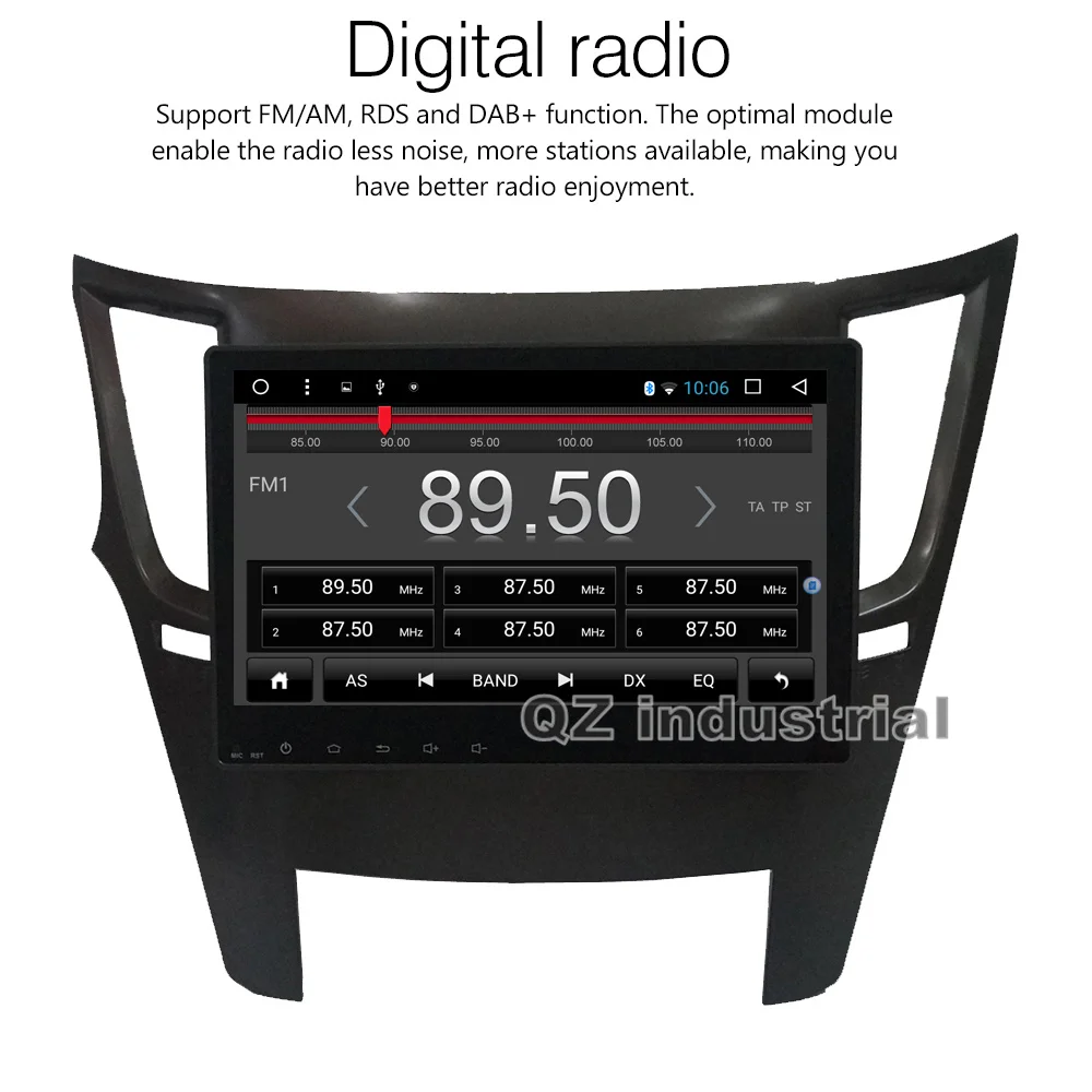 QZ промышленный HD 10," ips 2.5D Android 8,1 T3 для Subaru Outback Legacy автомобильный Радио dvd-плеер с 3g 4G gps wifi Navi Радио RDS