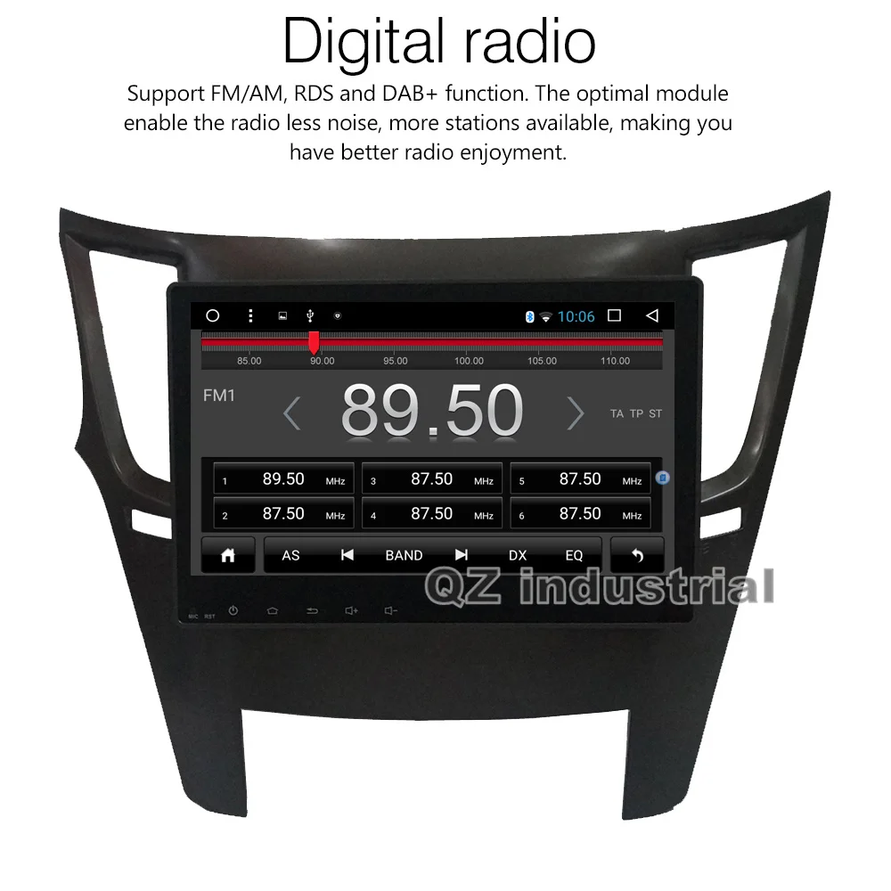 Cheap QZ industrial HD 10.2" IPS 2.5D Android 8.1 T3 for Subaru Outback Legacy Car Radio dvd player with 3G 4G GPS WIFI Navi Radio RDS 4
