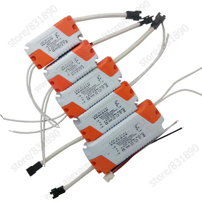 

5pc External led driver Constant current lighting transformers 3/5/7/9/12/15/18/24/36W Outside Box drive For led downlight DIY