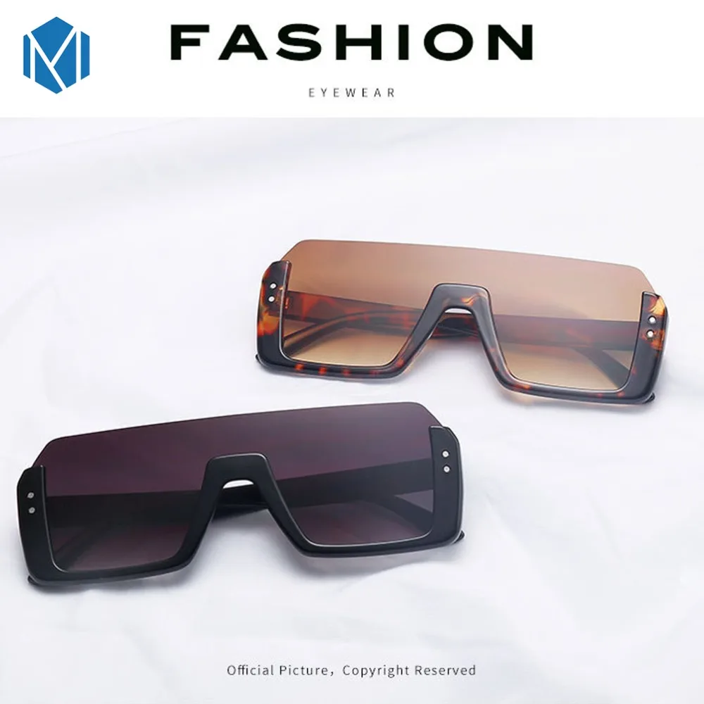 

2019 New Siamese Women Sunglasses DesignerMen Sun Glasses Mirror UV400 Goggle Semi-Rimless Frame Eyeglasses Oculos De Sol