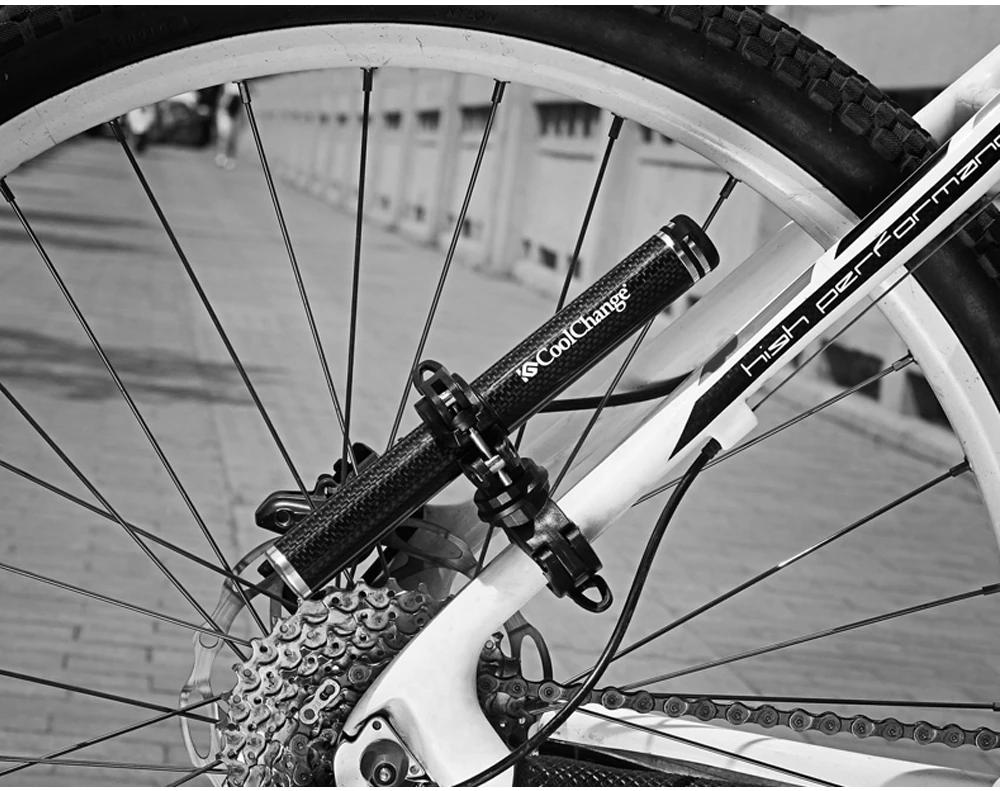 Best CoolChange Bike Light Double Cycling 360 Rotating  Holder LED Front Flashlight Lamp Pump Handlebar Holder Bicycle Accessories 7