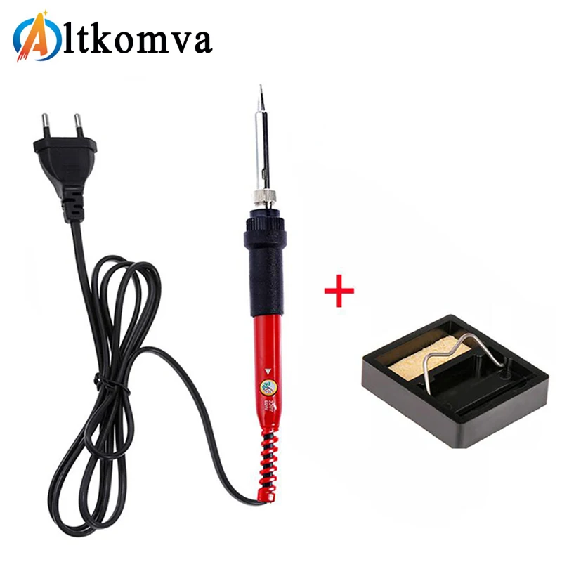 

Altkomva 60W Electric Soldering Irons Temperature Adjustable Electric Iron Mini Handle Heat Pencil Soldering Iron 110V/220V
