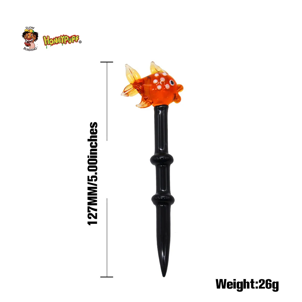 HONEYPUFF премиум стекло Dabbler 5 43 дюймов воск Dab инструмент Красочные толстые Pyrex Dabber