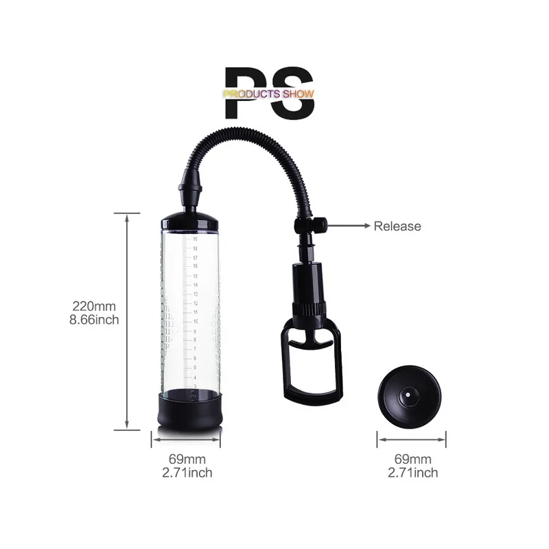 Penis Pump Vibrator Penis Enlargement Vacuum Pump Penis Extender Man Sex Toys Penis Enlarger Adult Sexy Product for Masturbator (6)