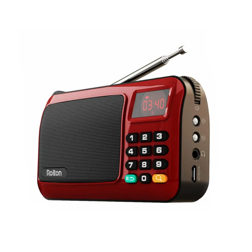 Мини FM радио динамик музыкальный плеер Поддержка TF карты FM радио приемник светодиодный дисплей с разъемом 3,5 мм FM радио приемник аудио MP3
