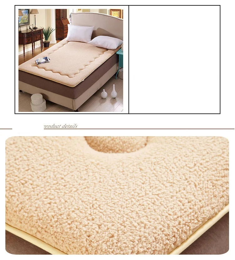 Складной теплый толстый матрас односпальная кровать студента татами сложенный шерстяной толстый матрац для взрослых