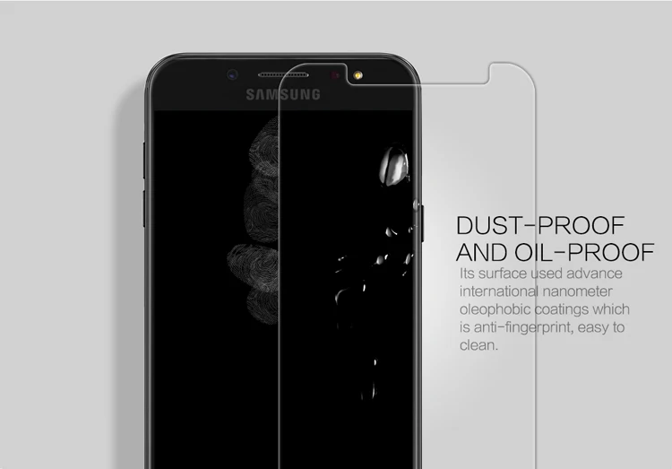 Для samsung Galaxy J7+ NILLKIN Amazing H+ Pro с закругленными краями, взрывозащищенное Закаленное стекло для защиты экрана для samsung Galaxy J7