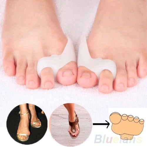 

1Pair Silicone Flexible Shield Bunion Guards Pad Realign Cushion Relief Aid Toe Separators Pain Relieve 4QWL