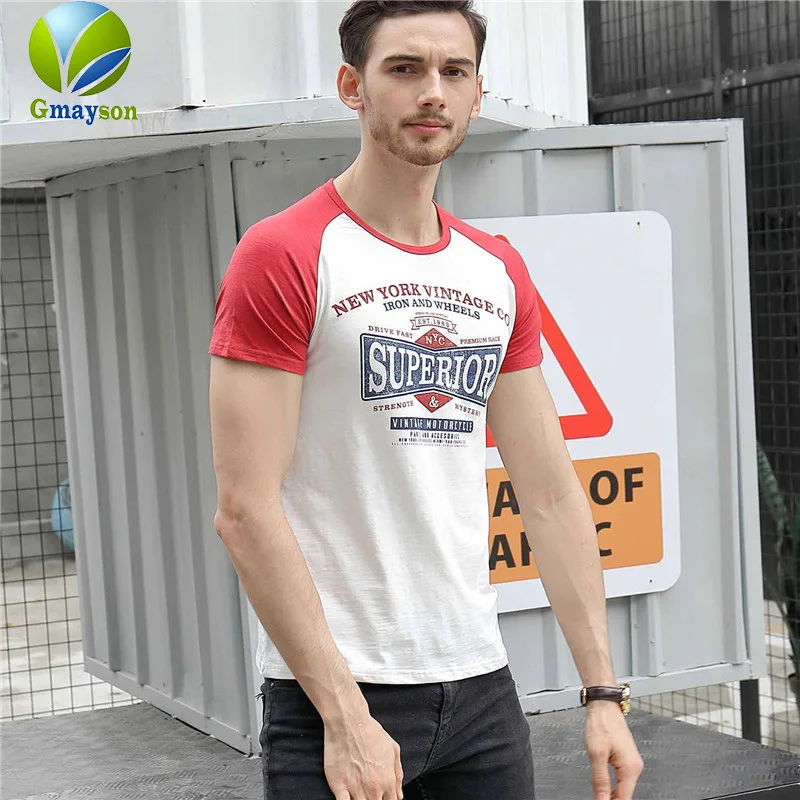 2018 summer men's T shirts, young men's short sleeved, fresh and