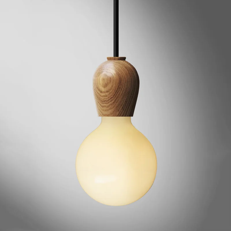 Modern Hanging Wood Pendant Light Simple Indoor Lighting Wooden Nordic Pendant Lamp Restaurant Bar Living Bedroom Lighting  (5)