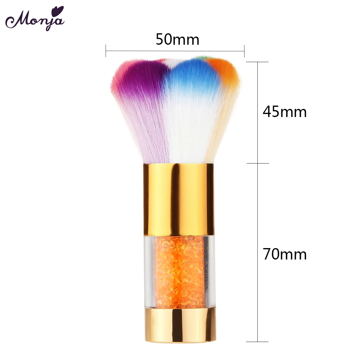 Monja, 4 стиля, для дизайна ногтей, для очистки от пыли, цветные стразы для волос, ручка, щетка, блестящая пудра, блестки, ручка для удаления, инструмент для маникюра - Цвет: Golds