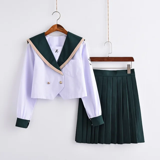 Hot Sale Japanese Style Sets Girl School Uniform Cosplay Costumes ...