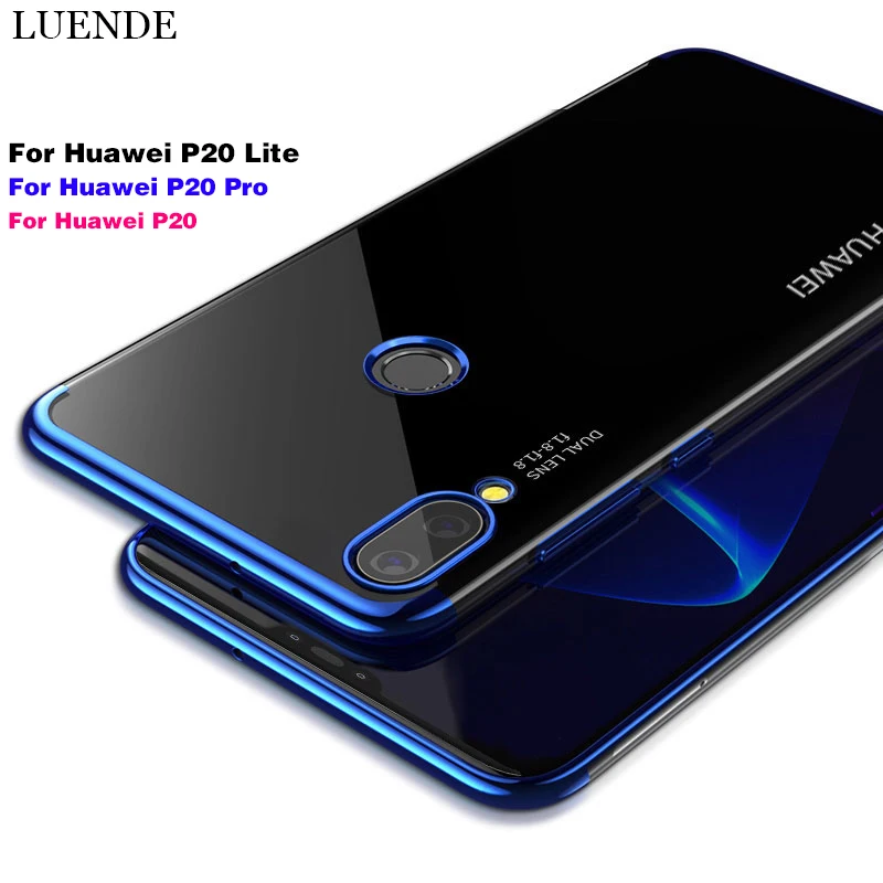 Plating Huawei P20 Lite Case Silicone Soft Phone Cases For Pro Back Cover P 20 Accessories Coque etui |