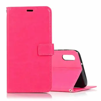 

30pcs/lot Crazy Horse Wallet Flip PU leather Case with Photo Frame For Samsung Note 10 /Note 10+ Plus/S10/S10e/S10+/S9/S9+/S8+