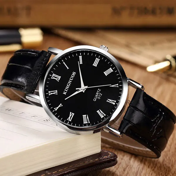 

KINGNUOS Business Wrist Watch Men Watches Top Luxury Brand Famous Quartz Wristwatches For Male Clock Hodinky Relogio Masculino
