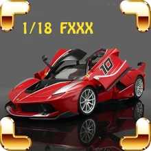 New Arrival Gift FXXK 1/18 Model Metal Car Collection Diecast Alloy Decoration Toys Car Simulation Present Big Metallic Vehicle