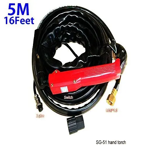 

SG51 Cutter Air Torch Plasma Cutter consumables 50/60Amp 16 Feet = 5 Meter