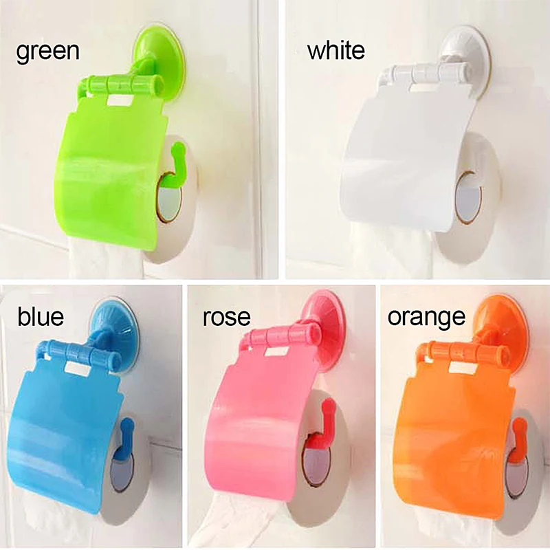 

Wall Mounted plastic Bathroom Toilet Paper Holder With Cover porta papel higienico bathroom accessories