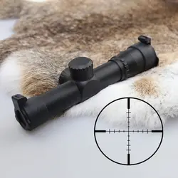 Тактический прицел 4,5x20 оптический прицел Mil-точка прицел с флип-Откройте крышки объектива и кольца для охоты