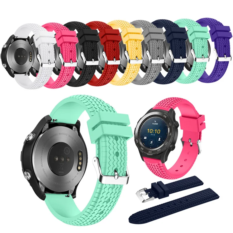 Huawei Watch 2 Band Strap - Tyre pattern Quick-Release, Silicone Band, Strap for Huawei Smart Watch, Huawei Fit Watch