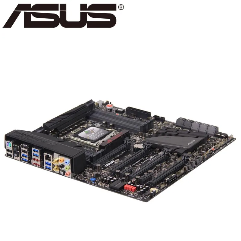 Материнская плата Asus Rampage IV Black Edition для настольного компьютера X79 Socket LGA 2011 Core i7 DDR3 64G ATX UEFI биос оригинальная б/у материнская плата