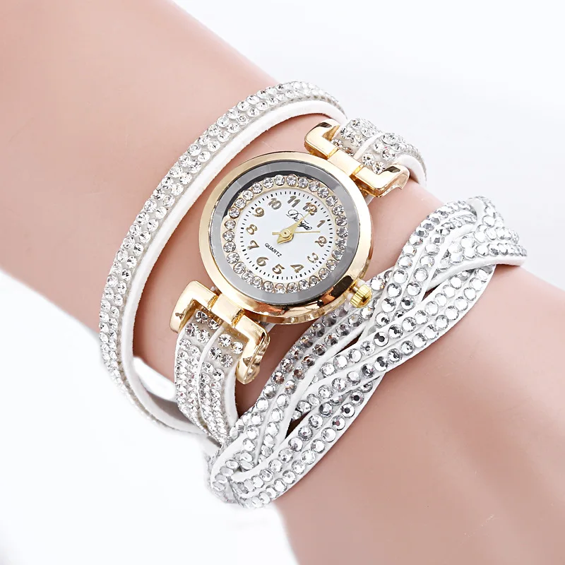 

2018 new casual fashion ladies watch bracelet crystal gold quartz exquisite precision high-end