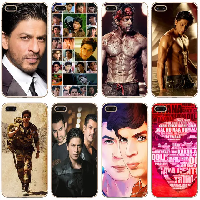 G257 Shahrukh Khan Transparent Hard Thin Case Cover For