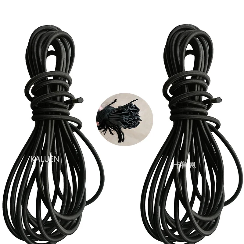 Custom Size Black Latex Elastic Bungee Bed Coiled Elastic Bungee Cordin Toy Sports from Toys