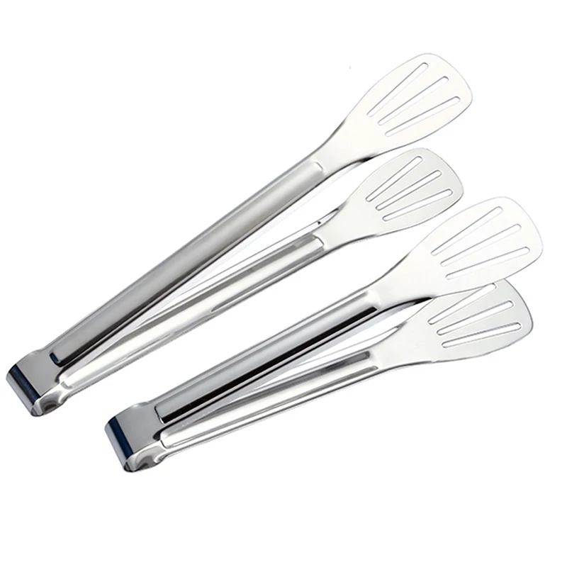Stainless Steel Kitchen Tongs BBQ Clip Food Tongs Pizza Bread Dessert Server Steak Salad Buffet Serving Clip Kitchen Tools (8)