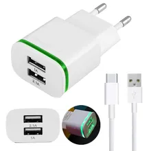 USB кабель типа C, быстрое зарядное устройство европейского стандарта, светодиодный светильник, настенный адаптер для Motorola Moto G6 PLUS P30 Z Z2 Z3 G7 Play One power Vision x4 x5 Z4