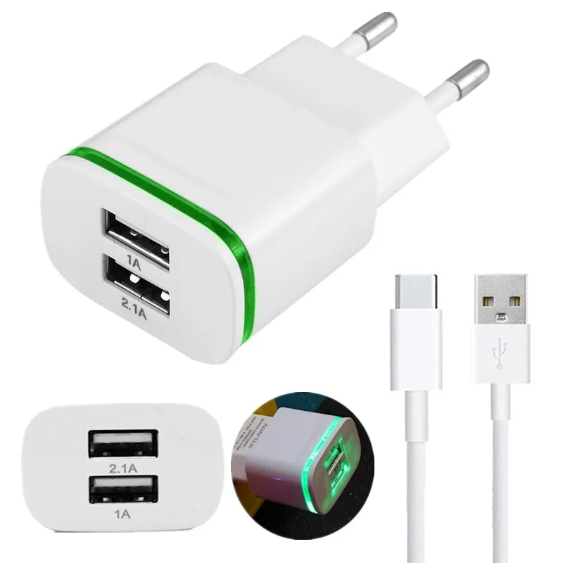 USB кабель Type C быстрое зарядное устройство стандарта ЕС настенный адаптер со
