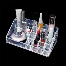 1 шт. прозрачный акриловый косметическая хранения ювелирных изделий Грудь Дисплей Boxe бровей ресниц Помада Лайнер Щетки