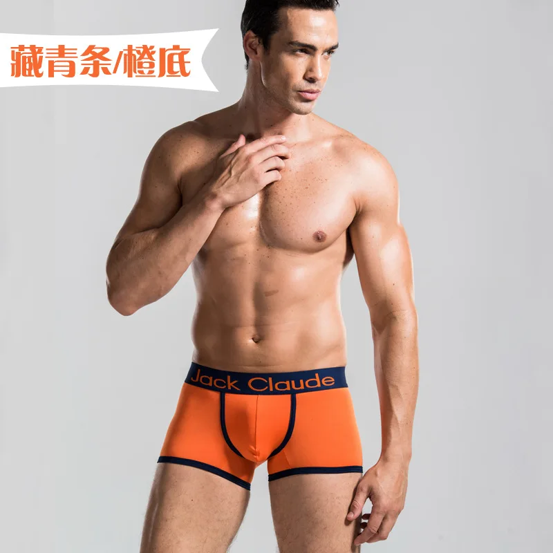 Sexy Men Male Underwear Men's Boxers Underwear Shorts Bermudas Masculina De Marca Shorts Underwear Sexy Ondergoed Men Cueca - Цвет: Orange1