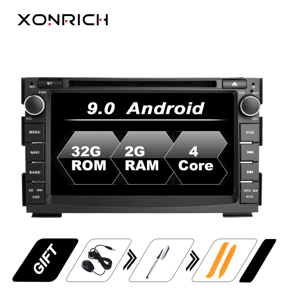Clearance 2 Din Android 9.0 Car DVD Player For Kia Ceed 2010 2011 2012 Venga Car Stereo Head unit Radio RDS AudioGPS Glonass Navigation 0