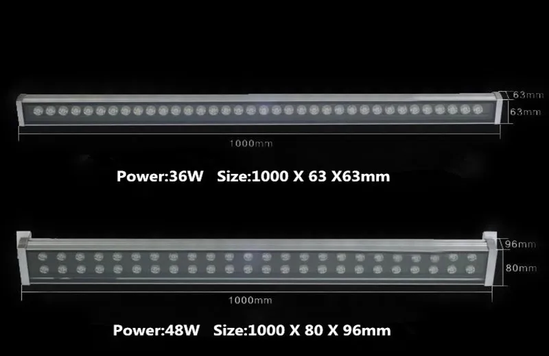 18 Вт 24 Вт 30 Вт 36 Вт 48 Вт Водонепроницаемый IP65 AC85-265V Светодиодный прожектор светильник светодиодный настенный светильник ландшафтный светильник синий/зеленый/красный/теплый/холодный/RGB