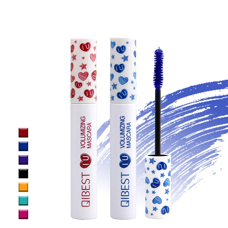 7 видов цветов тушь для ресниц vivid makeup долговечная и водостойкая потрясающая
