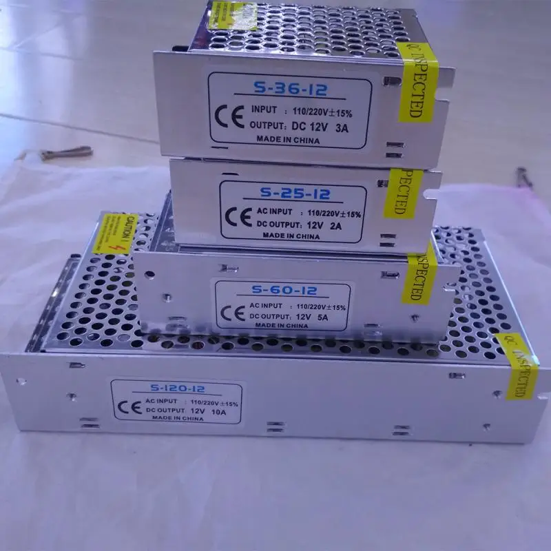 

Universal AC input Power supply Driver for LED Stripe Adjust the output voltage 12V 24V 60w