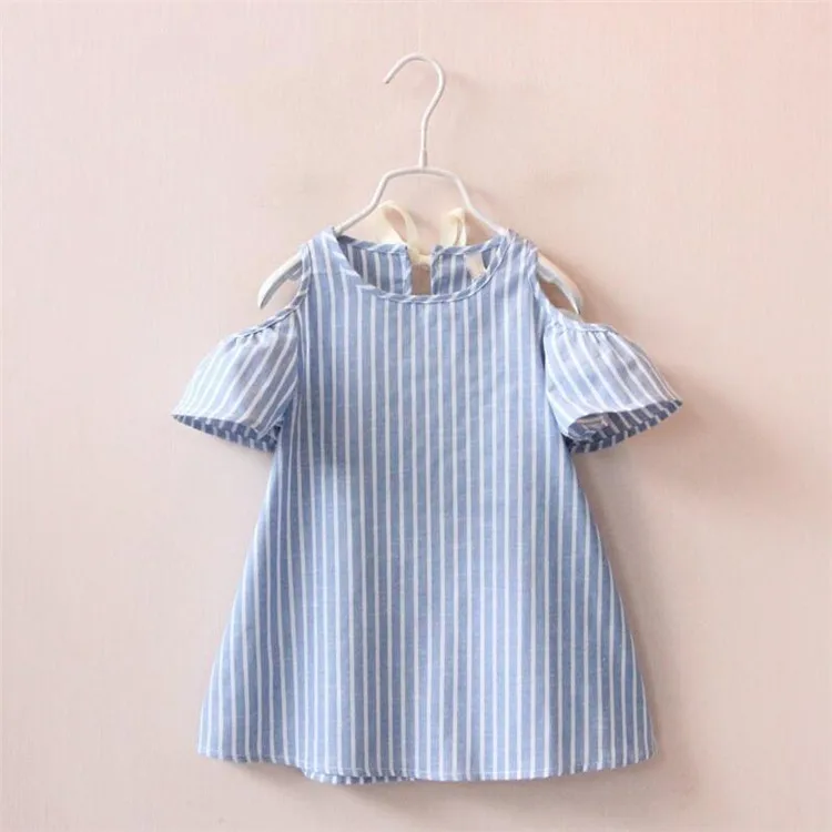 OKLADY Summer Girl Dress Striped Kids Dresses For Girls Party Princess ...