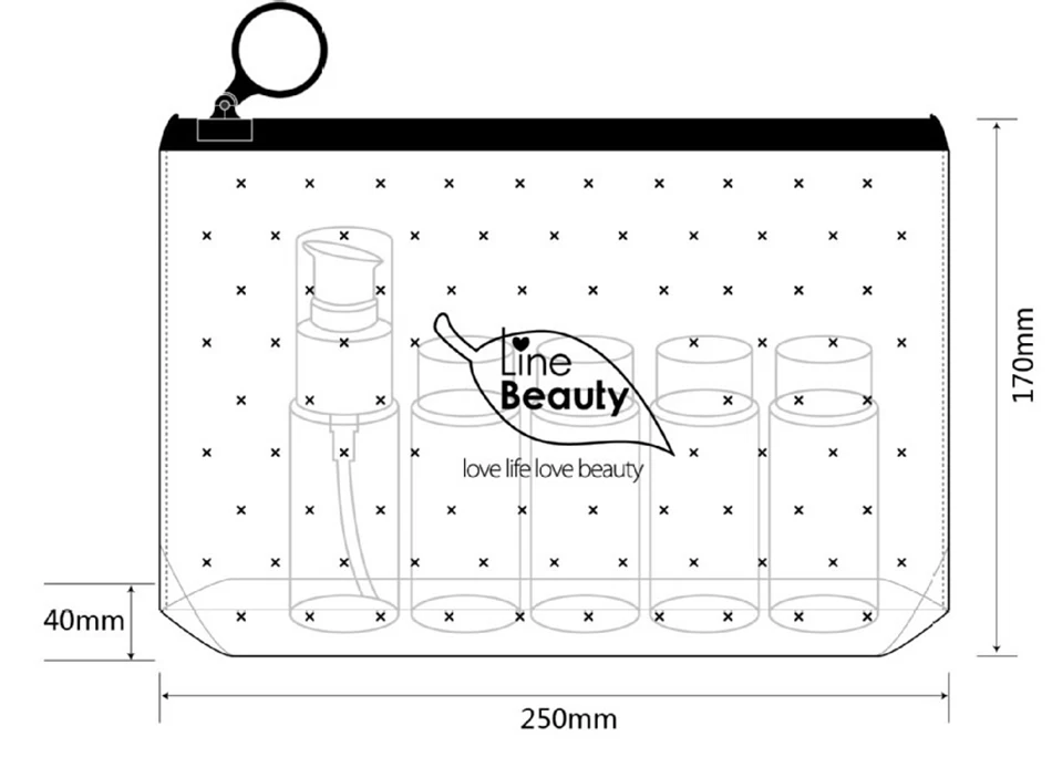Женская дорожная прозрачная косметичка на молнии, чехол для макияжа, органайзер для хранения, косметичка, косметичка, косметический набор, сумки