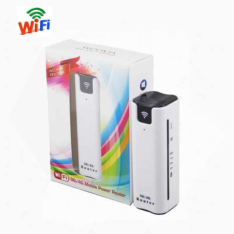 En Ligne 8 s Yeacomm 3g WCDMA UMTS HSPA + mini routeur wifi portable avec carte sim et banque de puissance