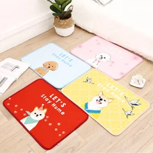 40x60 см/50x80 см мультфильм Bichon Shunsuke собака Сиба-ину плюшевые ковры коврик для гостиной Противоскользящий коврик для домашних животных