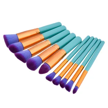 

Woman's Professional Beauty Makeup 10pcs Powder Cosmetic Toiletry Blush Brushes Set