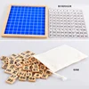 Montessori Materials Educational Wooden Toys 1-100 Digit Cognitive Math Toy Teaching Logarithm Version Kid Early Learning Gift 4