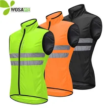 WOSAWE Cycling Vest Sleeveless Tight Jersey Maillot Reflective Windbreaker High Visibility MTB Bike Clothing Bicycle Safety Vest WOSAWE Cycling Vest Sleeveless Tight Jersey Maillot Reflective Windbreaker High Visibility MTB Bike Clothing Bicycle Safety Vest