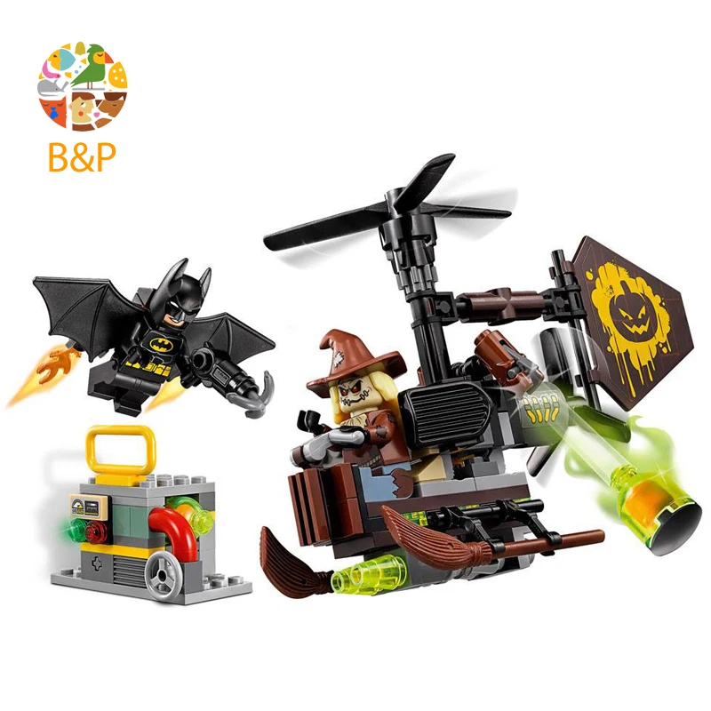

70913 156Pcs Batman Movie Series The Scarecrow Fearful Face-Off Building Blocks Bricks Education Toys Gift 10736