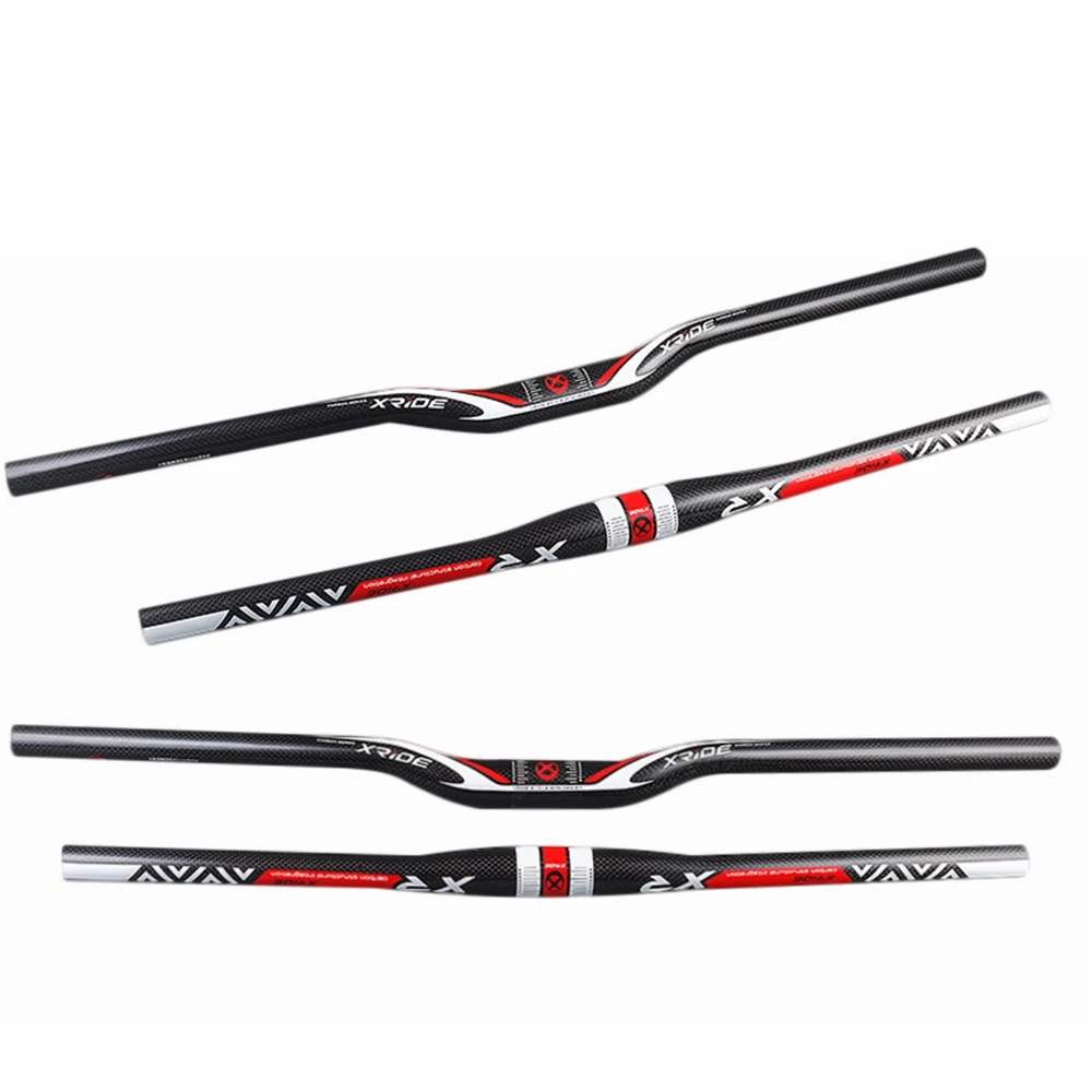 

XRIDE XR Mountain Bike Parts Carbon Fiber Bicycle MTB Handlebar Flat/Riser Handlebar 600/620/640/660/680/700/720/740/760mm
