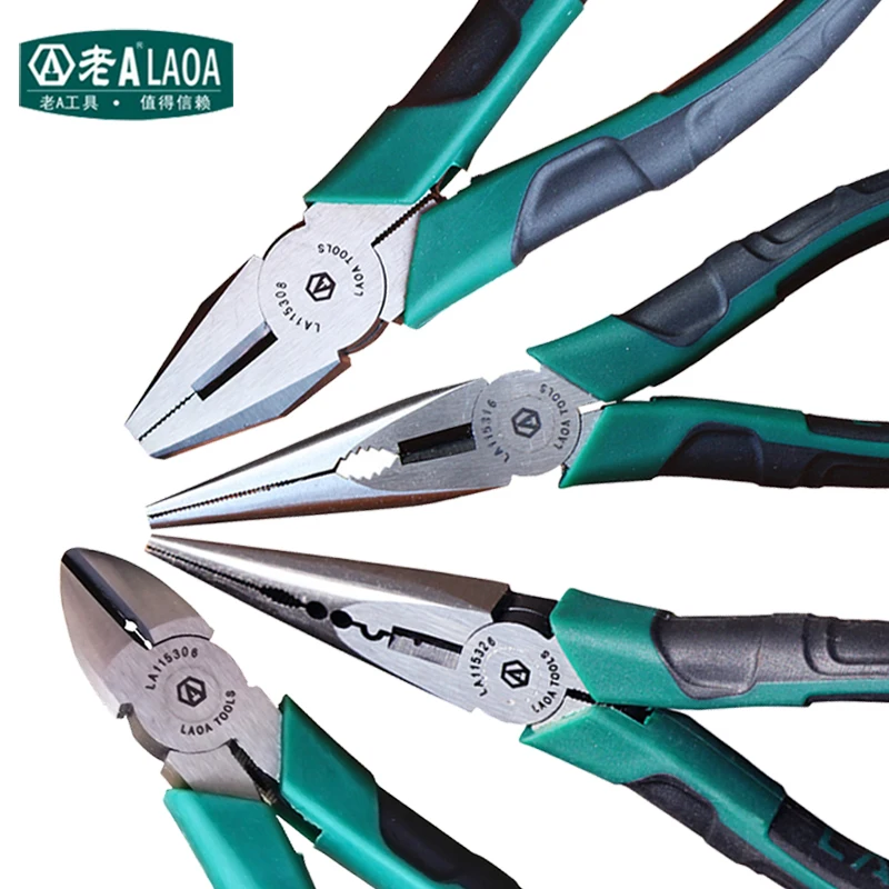LAOA Japanese Type Pliers Wire cutter Pliers Long Nose Nippers Diagonal
